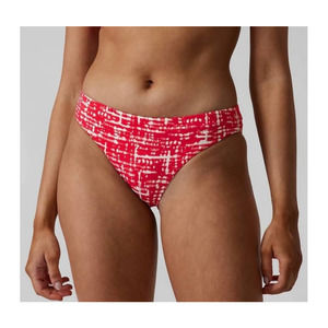 Athleta Red and White Bikini Bottom